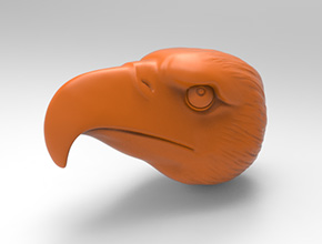 鷹頭吊墜玉石電腦精雕圖_玉石雕刻機(jī)廠家