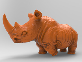 犀牛擺件玉石電腦精雕圖紙_玉石雕刻機(jī)廠家