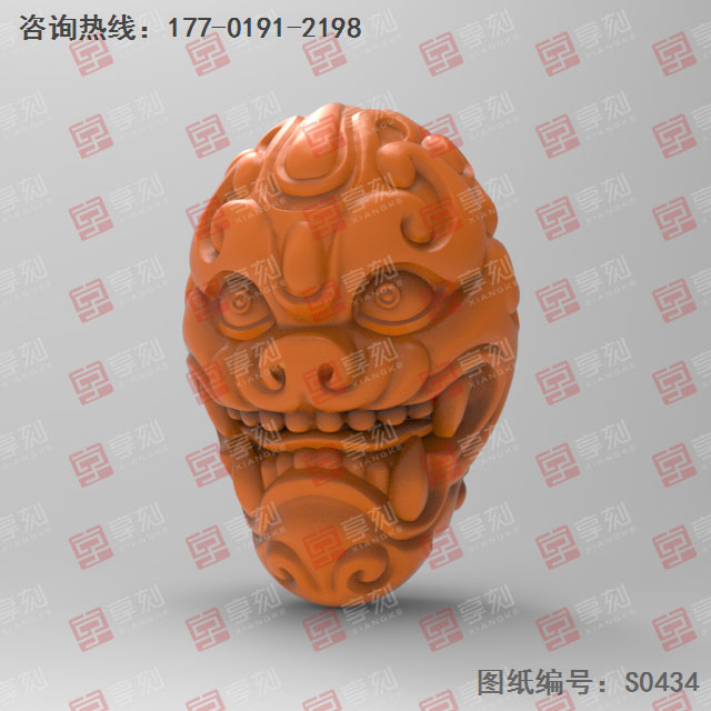 獸頭珠子玉石珠子電腦精雕圖_玉石雕刻機廠家