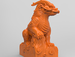 麒麟電腦模型精雕圖紙_五軸玉石雕刻機(jī)廠家