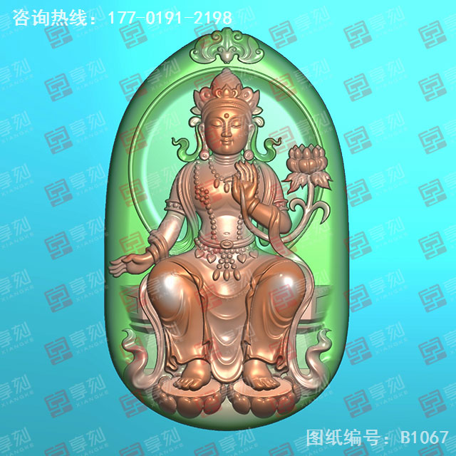 度母翡翠電腦精雕圖紙_五軸玉石雕刻機(jī)廠家