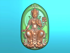 度母翡翠電腦精雕圖紙_五軸玉石雕刻機(jī)廠家