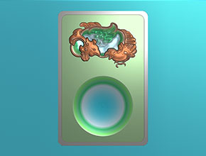 宮廷硯臺(tái)電腦精雕圖紙_五軸玉石雕刻機(jī)廠家