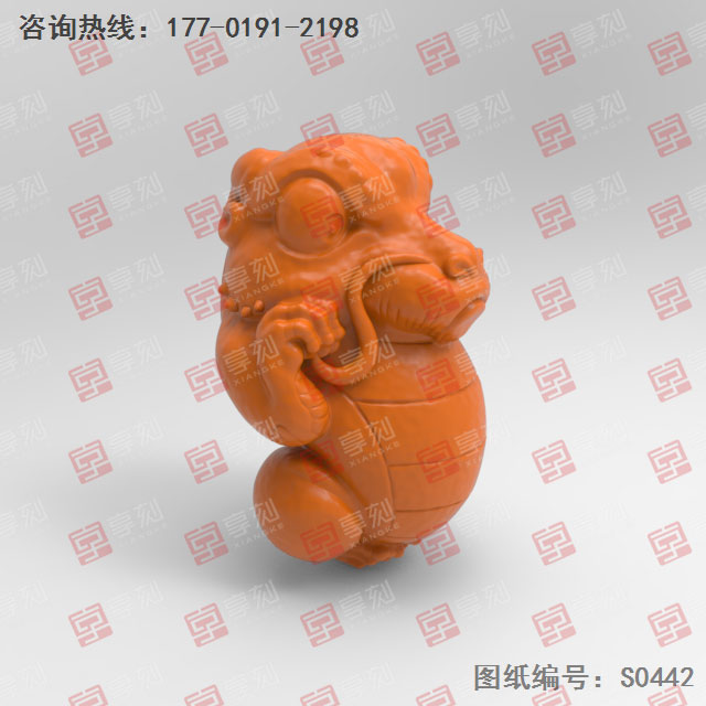 卡通龍工藝品電腦精雕圖紙_五軸玉石雕刻機(jī)廠家