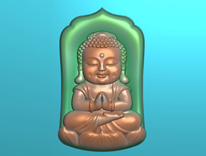 寶寶佛玉石翡翠電腦雕刻精雕圖紙_五軸雕刻機(jī)廠