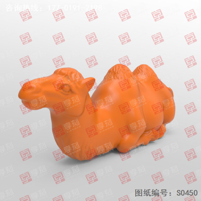 駱駝立體模型精雕圖紙_五軸雕刻機廠家