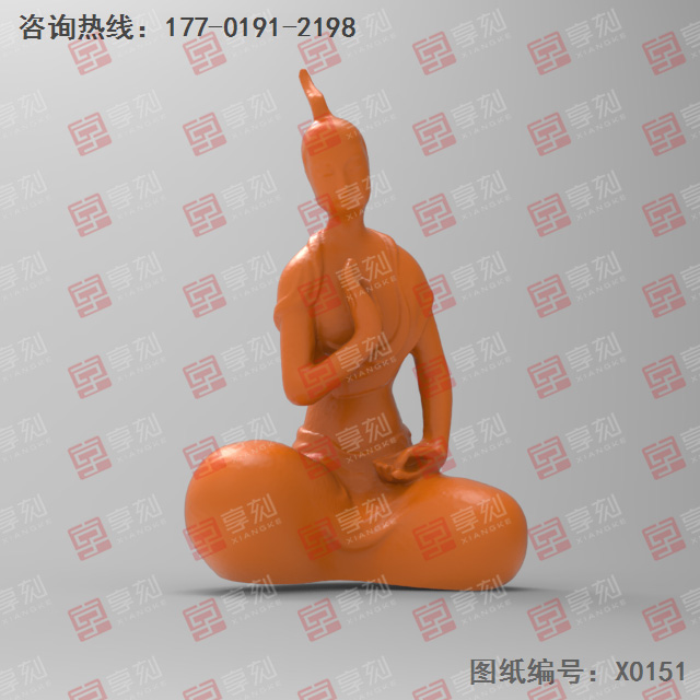 佛像擺件立體電腦精雕圖紙_五軸雕刻機(jī)廠家