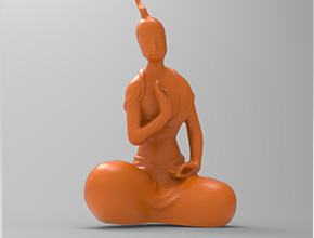 佛像擺件立體電腦精雕圖紙_五軸雕刻機(jī)廠家