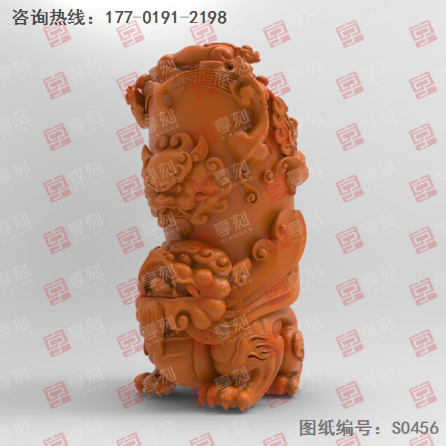 貔貅擺件3D模型精雕圖_五軸雕刻機(jī)廠家