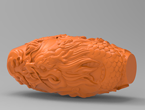 觀音頭擺件電腦精雕圖_五軸雕刻機廠家