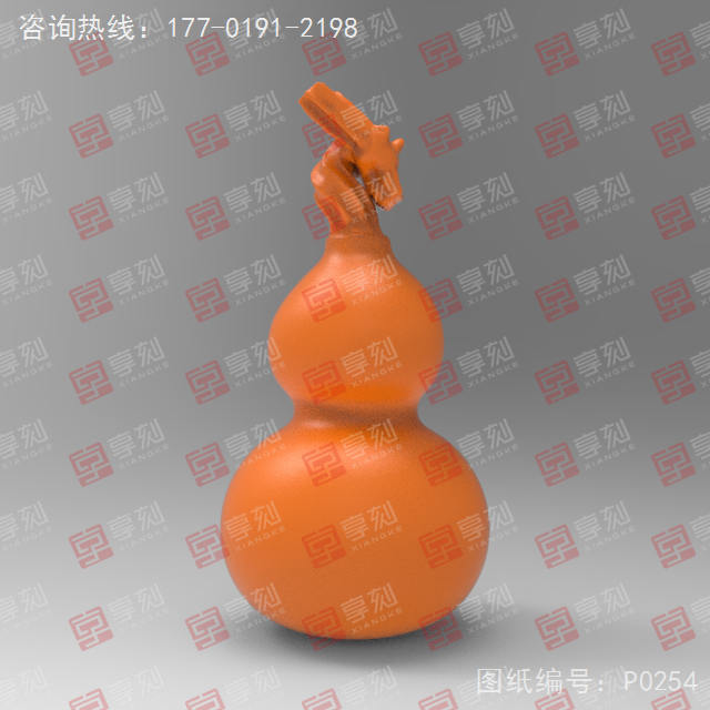 葫蘆手把件電腦精雕圖_五軸雕刻機(jī)廠家