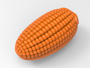 玉米手把件電腦雕刻精雕圖_五軸雕刻機廠家