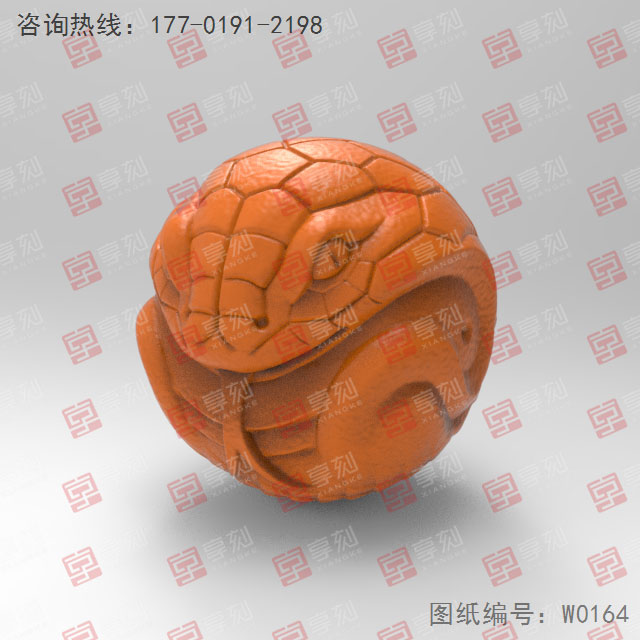 蛇轉(zhuǎn)運(yùn)珠電腦雕刻精雕圖_五軸雕刻機(jī)廠家