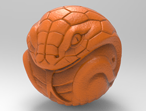 蛇轉(zhuǎn)運(yùn)珠電腦雕刻精雕圖_五軸雕刻機(jī)廠家