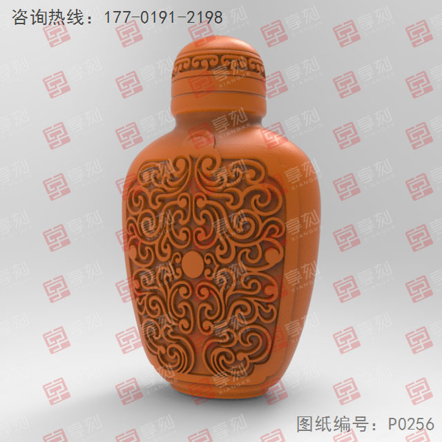 鼻煙壺玉器瑪瑙電腦精雕圖紙_五軸雕刻機(jī)廠家