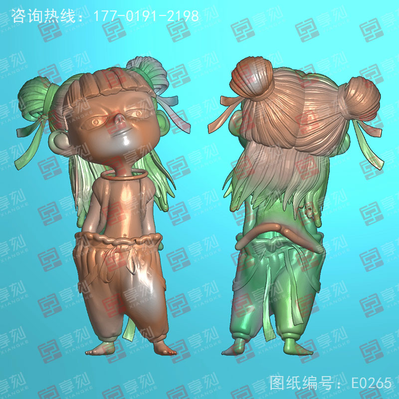 哪吒浮雕人物精雕圖紙_享刻玉石雕刻機(jī)