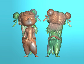 哪吒浮雕人物精雕圖紙_享刻玉石雕刻機(jī)