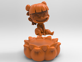 哪吒立體擺件3d打印模型STL 享刻五軸雕刻機(jī)