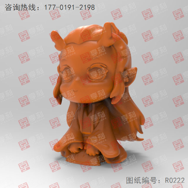 Q版敖丙立體擺件3d打印模型STL 享刻五軸雕刻機