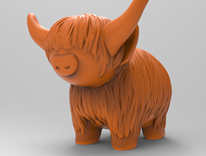 牦牛立體擺件玉石電腦精雕圖_享刻五軸雕刻機(jī)