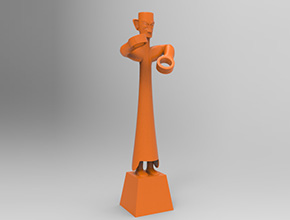 三星堆人物電腦3D模型圖紙_享刻五軸小型雕刻機(jī)