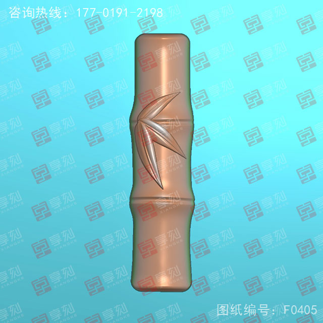 竹子吊墜玉石電腦精雕圖_玉石雕刻機(jī)廠家