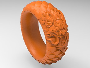 龍戒指玉石銅銀戒指雕刻模型圖_金銀首飾cnc雕刻