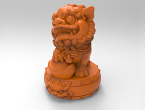 玉寶獅子擺件3d模型stl電腦精雕圖_享刻五軸雕刻