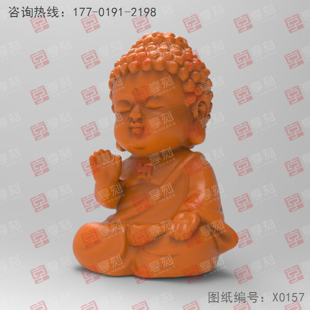 寶寶佛茶寵立體3d模型圖stl_享刻五軸雕刻機(jī)