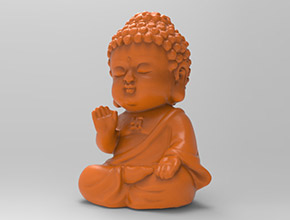 寶寶佛茶寵立體3d模型圖stl_享刻五軸雕刻機(jī)