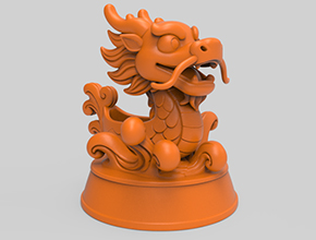 Q版龍舟工藝品3d模型圖stl_享刻五軸雕刻機(jī)