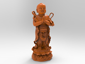 金童立體擺件工藝品3d模型圖stl_享刻五軸雕刻機(jī)