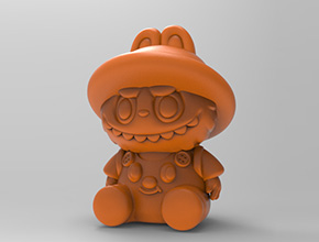 背書包拉布布擺件立體3d模型圖stl_享刻五軸雕刻