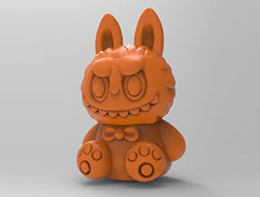 拉布布熊擺件立體3d模型圖stl_享刻五軸雕刻機(jī)