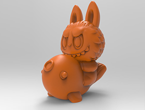 錦鯉拉布布電腦3d模型圖stl_享刻五軸雕刻機