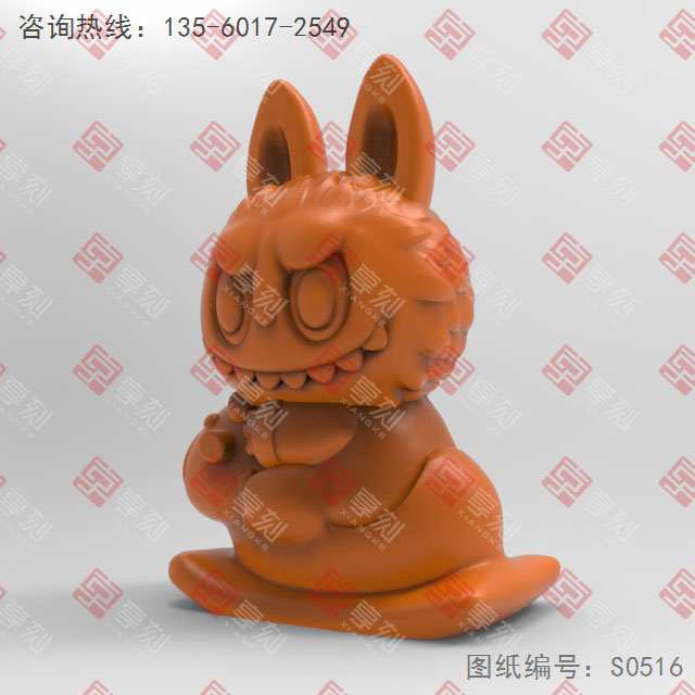 卡巴拉布布電腦3d模型圖stl_享刻五軸雕刻機(jī)