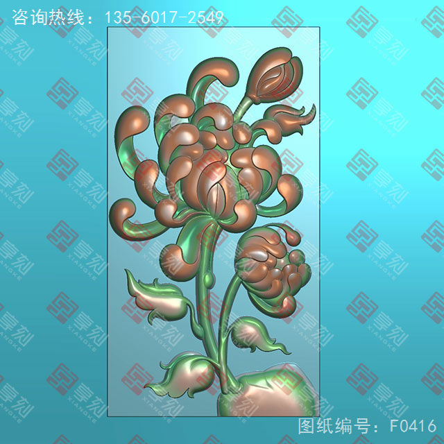 四君子梅花玉石電腦數(shù)控精雕圖紙_享刻玉石雕刻機(jī)