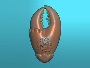 蟹鉗玉石電腦數(shù)控精雕圖紙_享刻玉石雕刻機