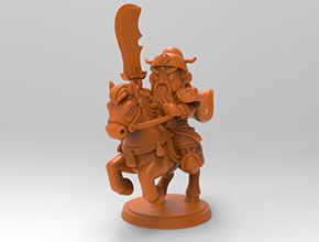 Q版關(guān)羽電腦3d模型圖stl_享刻五軸雕刻機