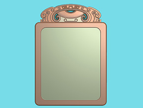 邊框仿古平安牌框電腦圖紙_享刻玉石雕刻機(jī)