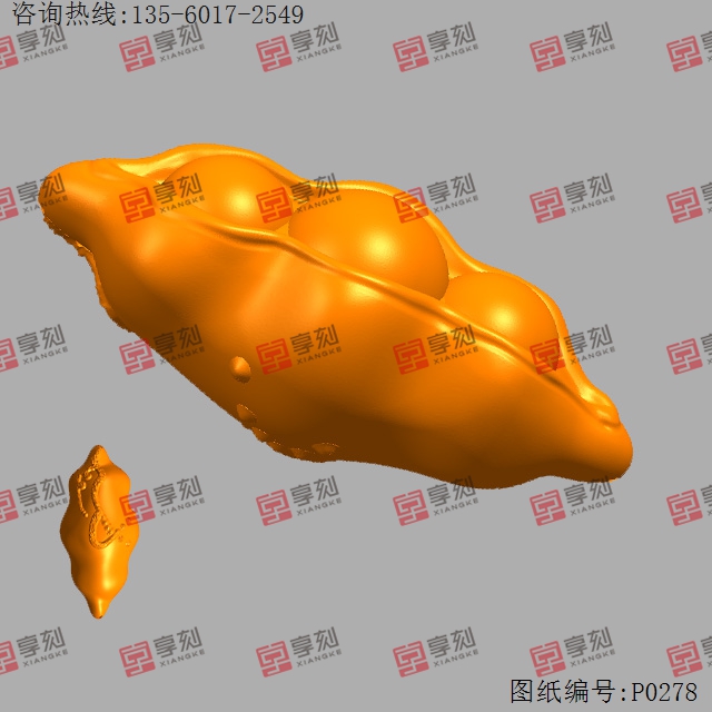 豌豆豆子擺件玉雕機玉雕精雕圖_享刻數控雕刻機廠家