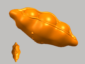豌豆豆子擺件玉雕機(jī)玉雕精雕圖_享刻數(shù)控雕刻機(jī)