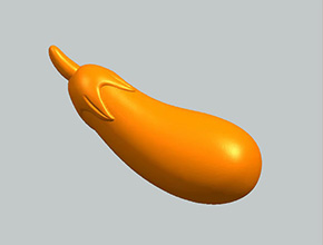 茄子擺件玉雕機(jī)玉雕精雕圖_享刻數(shù)控雕刻機(jī)廠家