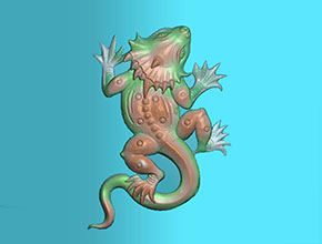 蜥蜴玉石雕刻電腦圖紙_享刻玉石雕刻機(jī)