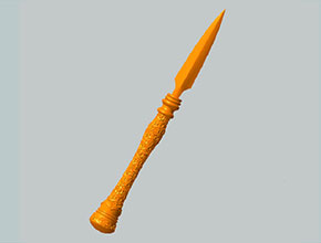 云紋茶刀寶劍立體模型精雕圖紙