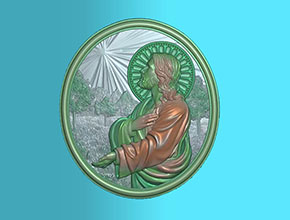 西方耶穌人物 電腦模型雕刻圖_享刻數(shù)控