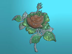 玫瑰花-玉石電腦數(shù)控精雕圖紙_享刻玉石