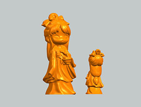 西施模型3d立體STL模型圖紙_五軸玉石雕刻機廠家