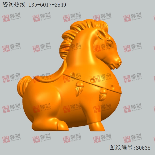 唐馬模型圖紙_五軸雕刻機(jī)廠家