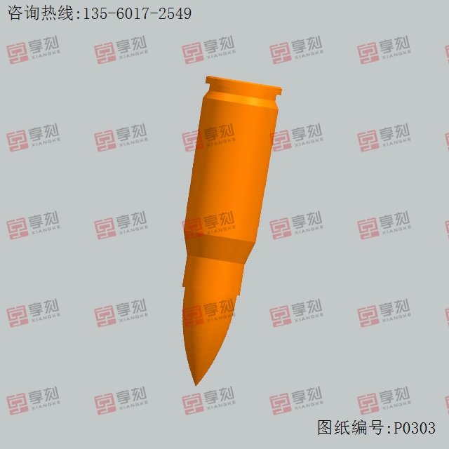 子彈吊墜尖頭電腦玉雕模型圖_享刻數控雕刻機廠家
